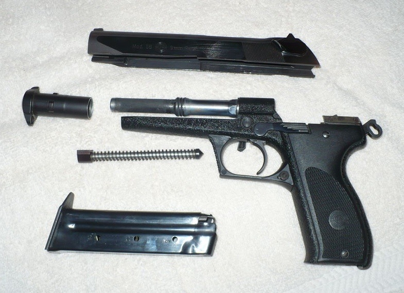 Steyr GB pistol disassembled
