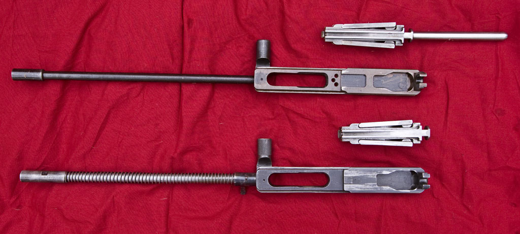 DPM (top) and DP28 (bottom) bolts and carriers