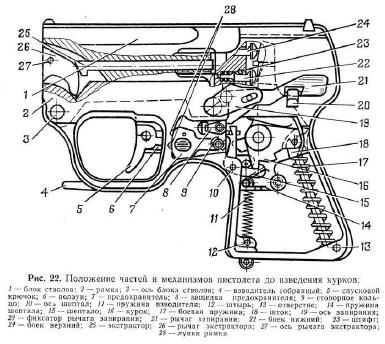 MSP silenced pistol diagram