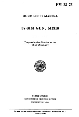 M1916 37mm gun manual