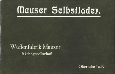 Mauser Selbstlader manual (in German)