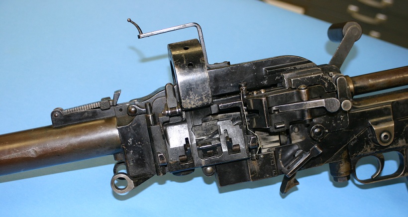 Madsen tank gun left side, without ammo box