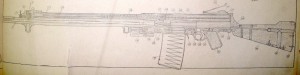 Lewis light semiauto rifle line drawing
