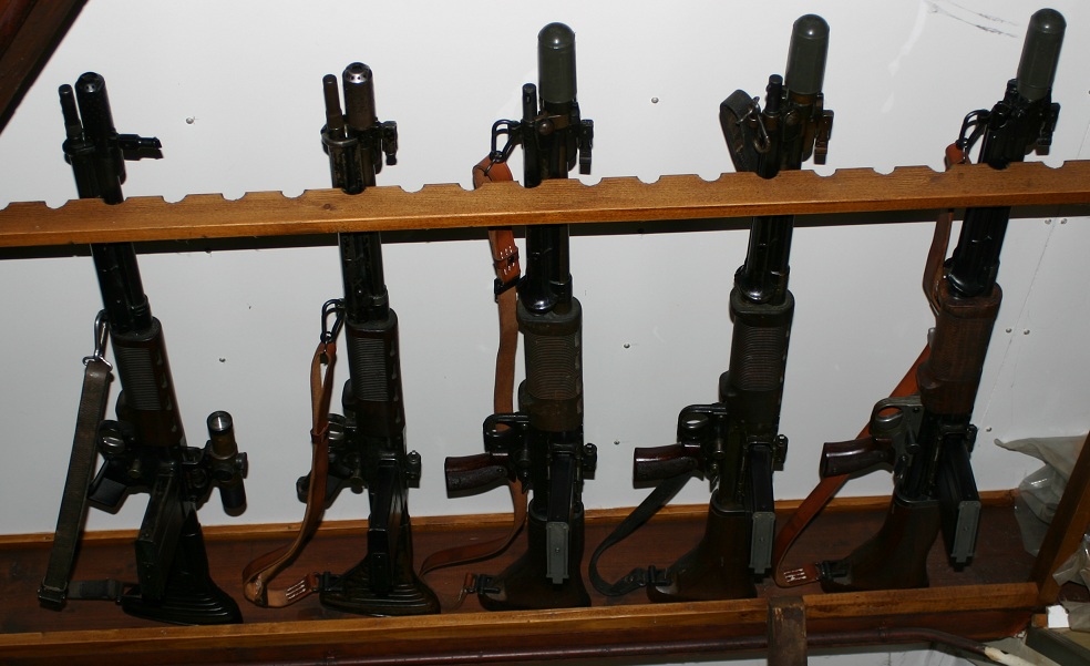Private collection of FG42 paratroop rifles