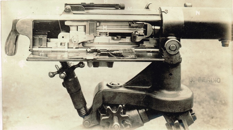 Perino machine gun internal parts