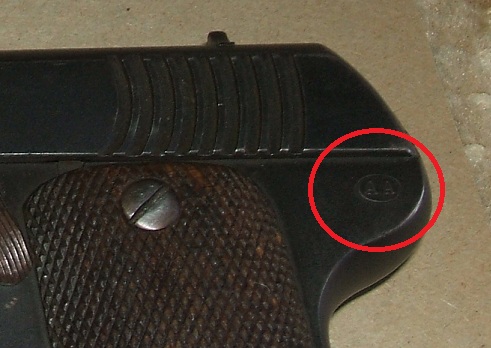 Manufacturer's code on a Spanish Eibar/Ruby pistol