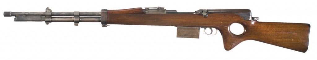 Snabb conversion of a 1903 Springfield rifle (left)