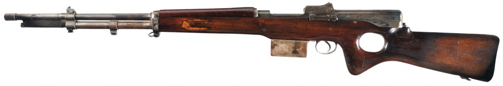 Snabb conversion of a 1917 Enfield rifle (left)