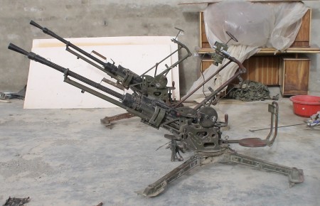 KPV 14.5mm heavy machine gun, captured in Afghanistan