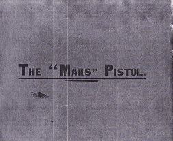 Mars Pistol Manual (English, 1902)