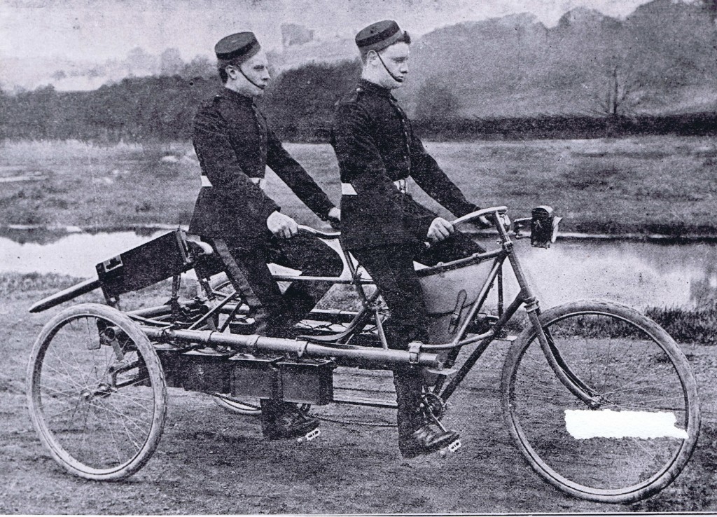 Maxim tricycle in motion