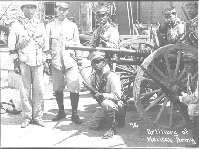 Hotchkiss 37mm automatic cannon in Mexican service