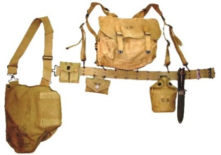 US WW2 web gear for the M1 Carbine