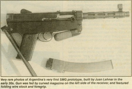 Prototype Argentine SMG by Juan Lehnar