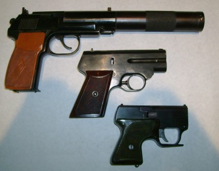 Soviet silenced pistols: 9x18 PB pistol, S4M, and MSP