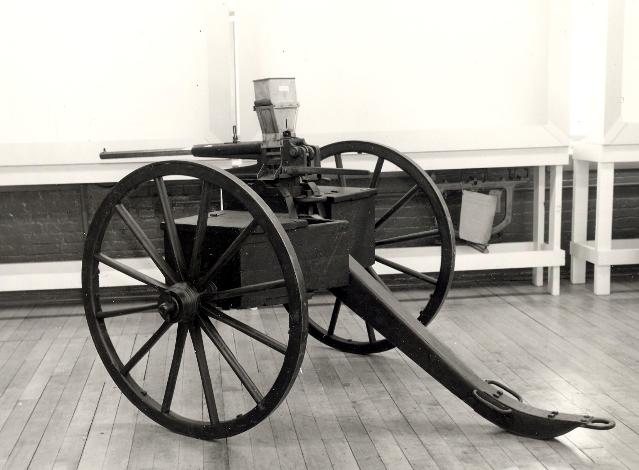 Union Repeating Gun on carriage