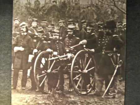 Union troops with a Coffee Mill Gun