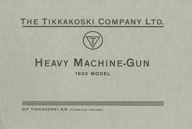 Heavy Machine Gun Model 1932 - Maxim (English, 1933)