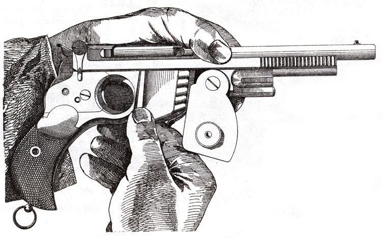 Demo of loading a Bergmann 1894 pistol