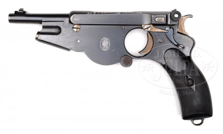 Bergmann No.2 pistol sold by Westley Richards Co.