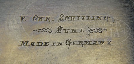 V.C. Schilling inscription on Bergmann No.3 pistol