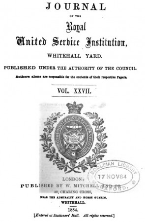 Journal #27 of the Royal United Service Institution