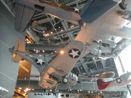 WWII aircraft on display at the National WWII Museum, New Orleans. 