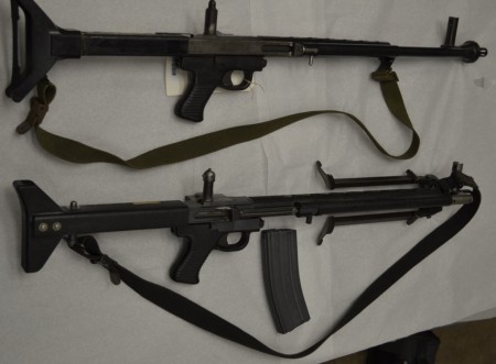 Prototype TRW Low Maintenance Rifles, serial number 3 (top) and 4 (bottom)