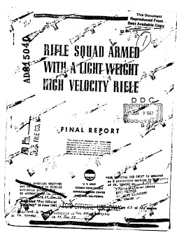 Rifle Squad Armed with a Lightweight High Velocity Rifle (English, 1959)