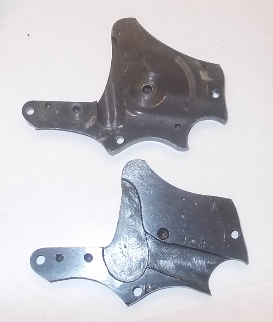 Sideplates - Hand Ejector top and Trocaola below