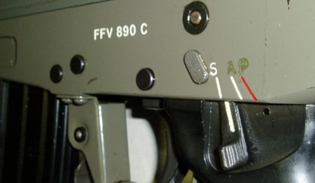 FFV-890C, Model-2, Left side with cross-safety button