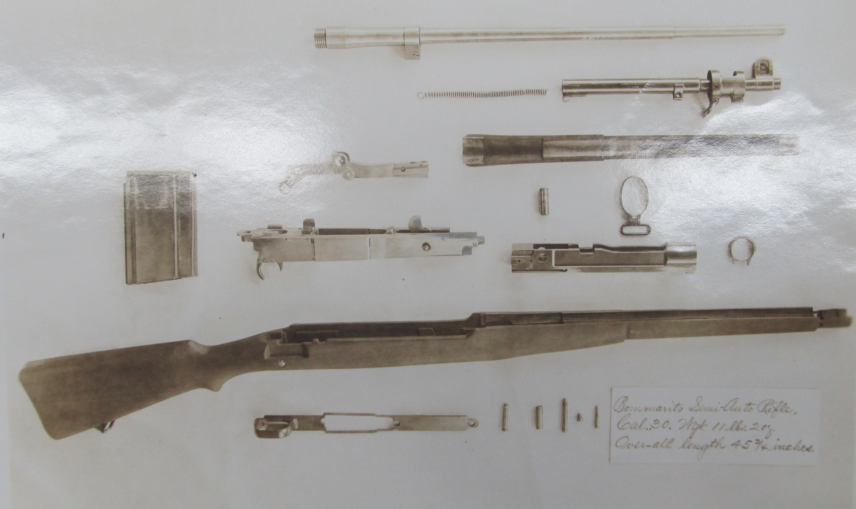 Bommarito rifle fully disassembled 