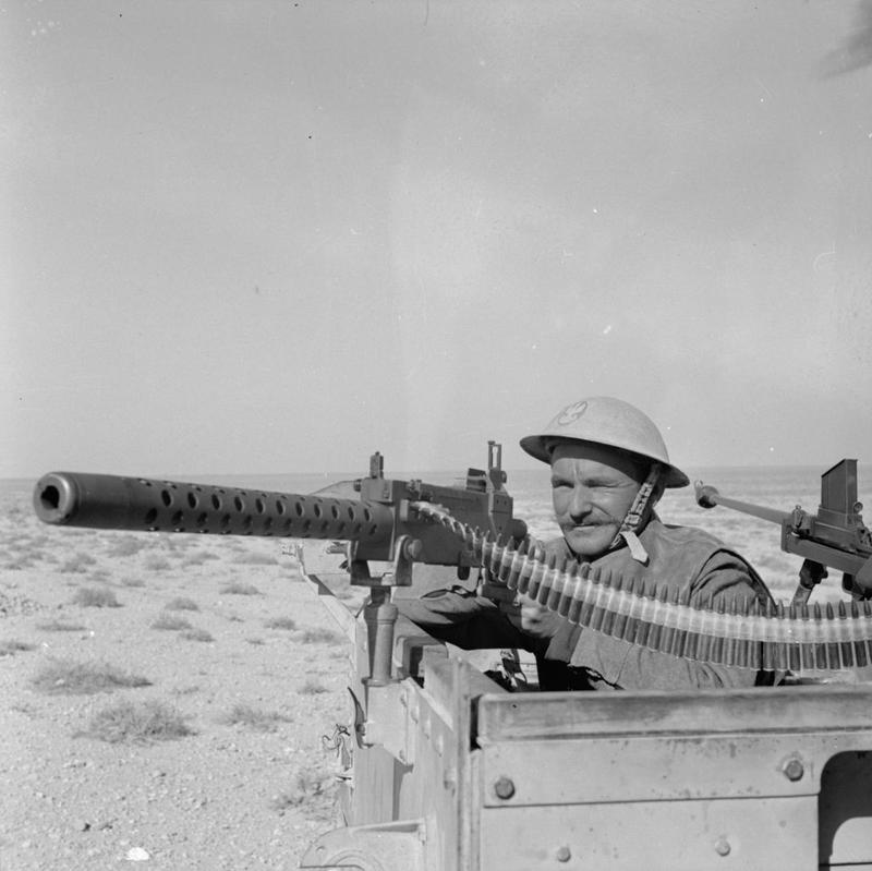 Polish soldier on the line near Gazala, Libya - February 1942