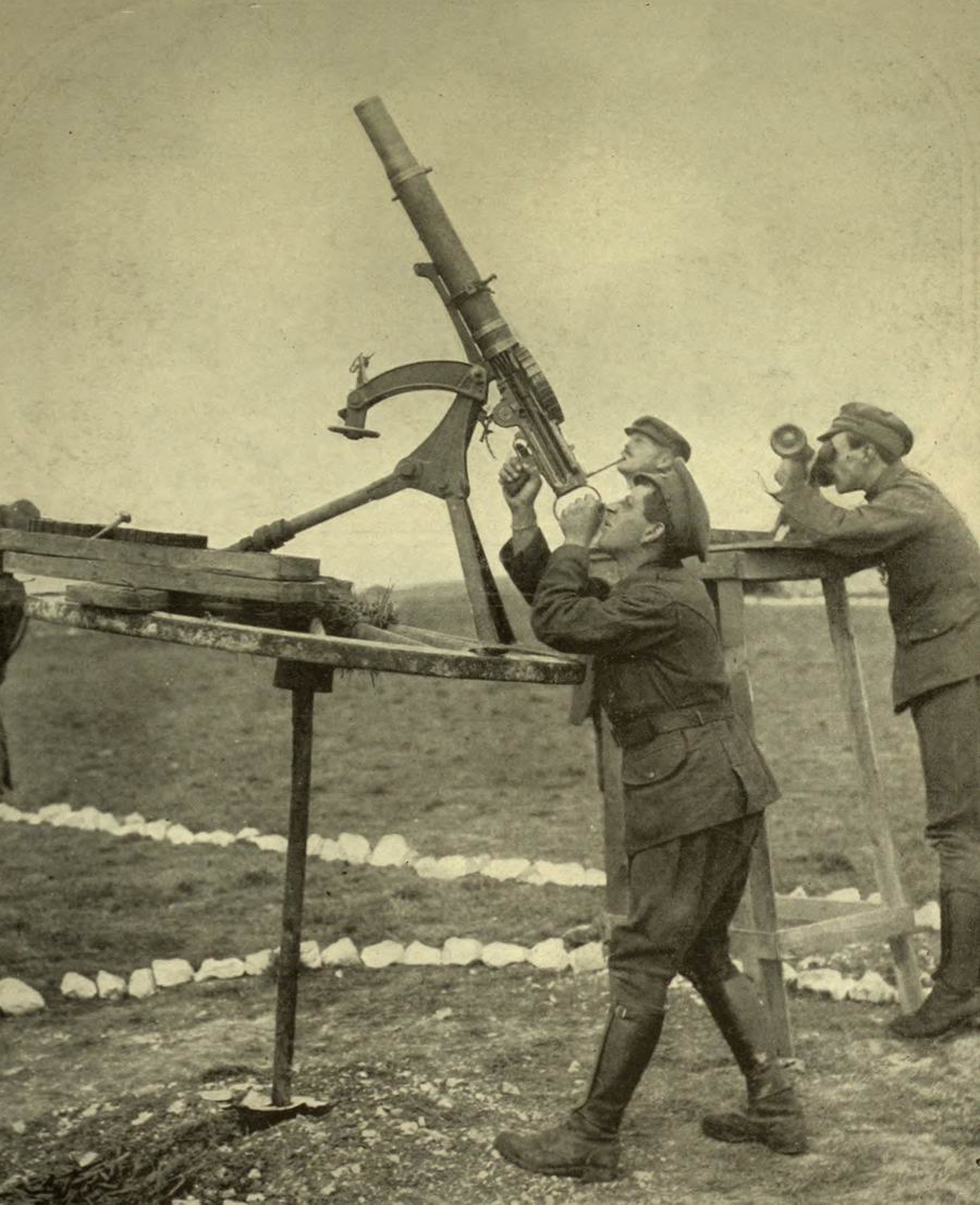 Lewis LMG used in an anti-aircraft role
