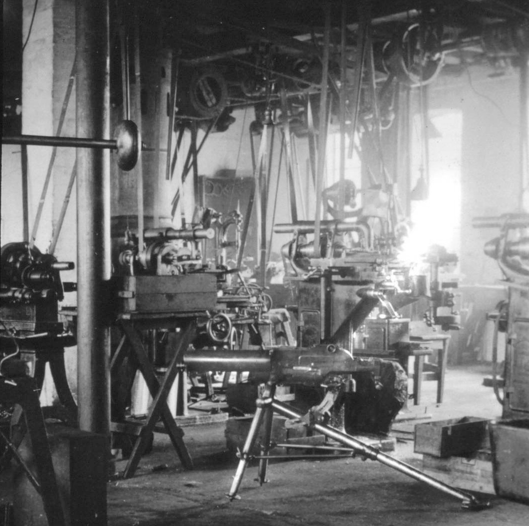Schwarzlose machine gun in the Schutz & Larsen factory, 1941