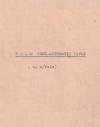 Technical Report on the Pelo Rifle (English) Technical Report on the Pelo Rifle (English)