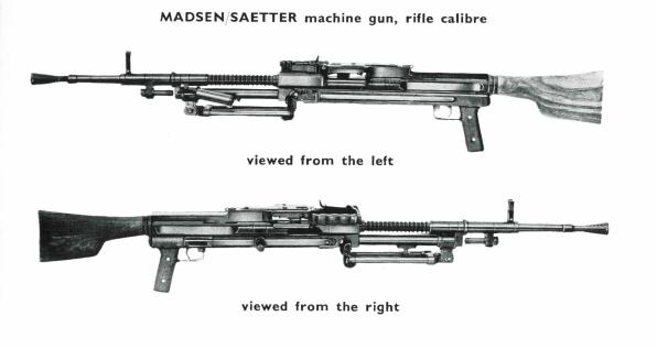 Madsen 1960 circa Saetter Mk4 Sustained Fire Machine Gun Brochure English 