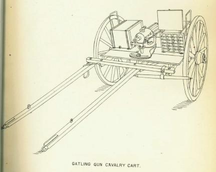 Gattling gun cavalry carriage