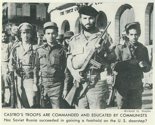Cuban revolutionaries with San Cristobal carbines