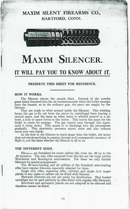 Maxim Silencer brochure