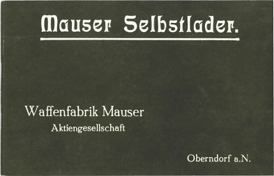 Mauser Selbstlader manual