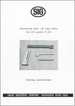 P210 .22LR Conversion UInit Manual P210 .22LR Conversion UInit Manual