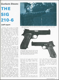 Gun Facts Shoots the Sig P210 Gun Facts Shoots the Sig P210