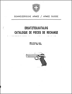 Swiss Army P210 Parts list (in German and French) Swiss Army P210 Parts list (in German and French)