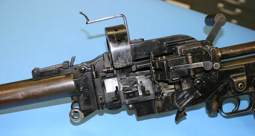 Madsen tank gun left side, without ammo box Madsen tank gun left side, without ammo box