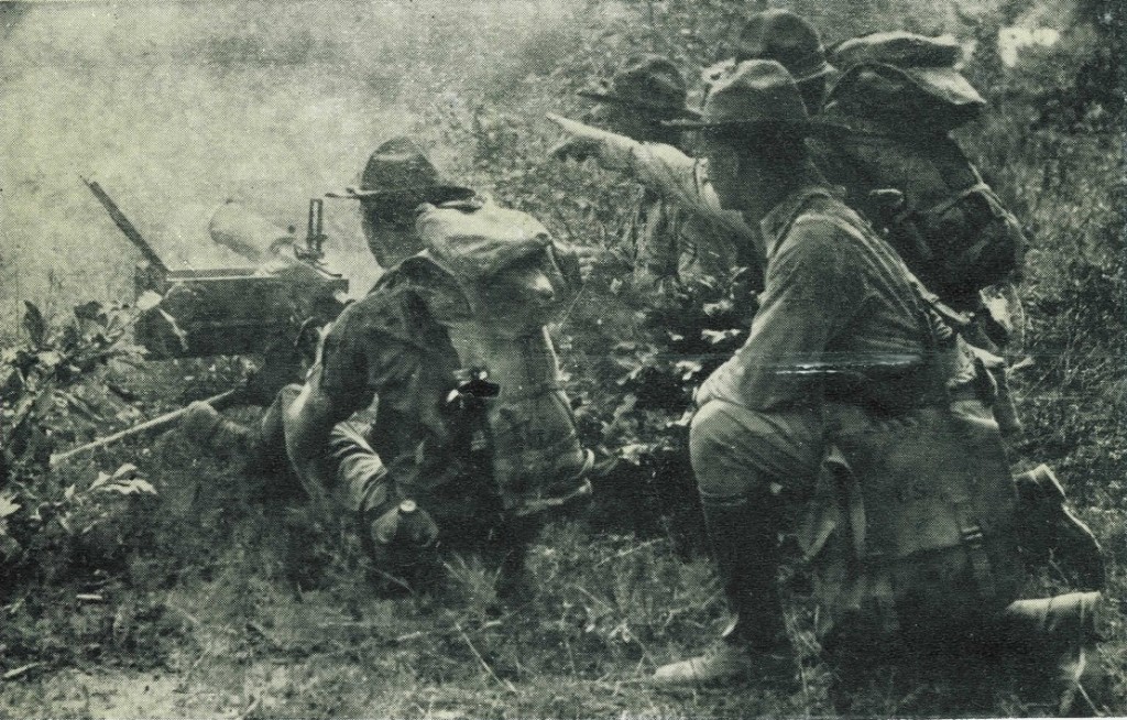 Machine gun practice at Fort Dix