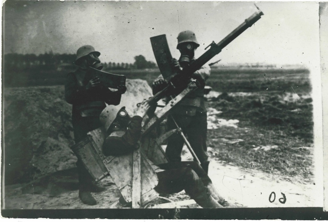 AA Gunnery in Gas Masks