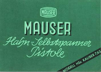 Mauser HSc manual (German)
