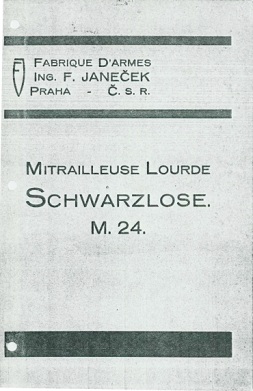 Heavy Machine Gun M.24 (Czech, written in French)