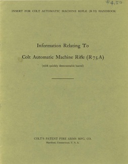 Colt R75(A) BAR manual